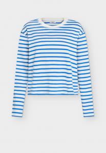 Топ Marc O'Polo DENIM T-SHIRTS LSL, CREWNECK, YD, Offwhite_Multi_02/Light Blue