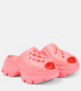 Резиновые сабо с логотипом Adidas By Stella Mccartney, розовый