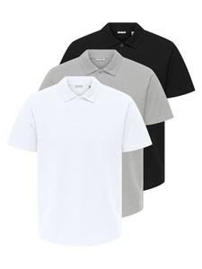 Рубашка Only & Sons Gorden, серый/черный/белый