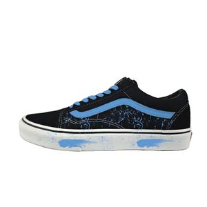 Vans Old Skool устойчивые к истиранию низкие кроссовки для скейтбординга унисекс black blue