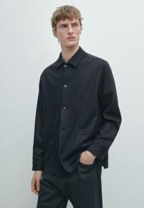 Куртка Massimo Dutti OVERSHIRT WITH POCKETS , Dark Blue
