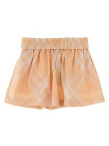 Короткий клетчатый BURBERRY, розовый