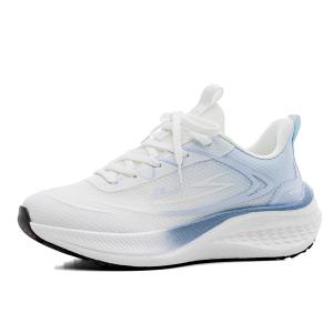 WARRIOR Скользоустойчивые износостойкие дышащие женские кеды для бега и повседневной носки бело-голубые, цвет White/Blue