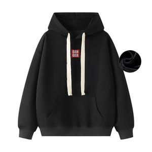 Толстовка унисекс Dangertiger, Черный на флисовой подкладке