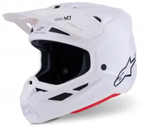 Внедорожный шлем С-М7 Alpinestars, глянцевый белый