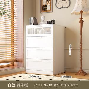 Mikemijia Комод 91,3х60х50 см для гостиной и спальни из металла, 5 ящиков, напольный, настенный, цвет bright white