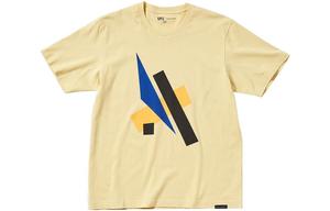 Футболка унисекс светло-желтая Uniqlo, светло-желтый