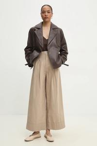 Хлопковые брюки Answear.Lab, бежевый