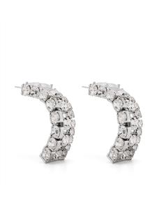 Серьги Patrizia Pepe, украшенные кристаллами, серебряный