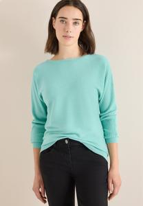 Топ Cecil COSY STRUKTURMIX DOLMAN, Blau/Turquoise