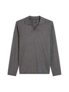 Свитер с воротником-поло в цвете Graphic Gray Melange Marc O'Polo