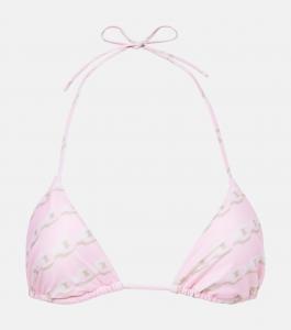 Верх бикини с принтом Versace, Pastel Pink Milk