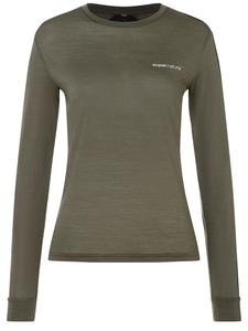 Лонгслив super.natural Merino Longsleeve ALARM RUNNING LS, коричневый