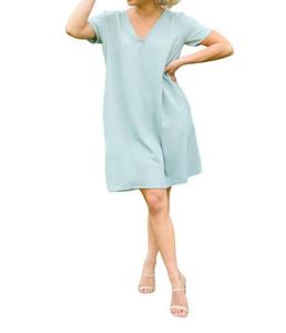 Платье Time After Time с V-образным вырезом зеленого цвета mittoshop