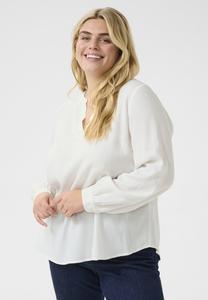 Блуза Kaffe Curve, кремовый