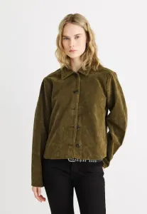 Короткая куртка из искусственной кожи Gina Tricot, Khaki Green