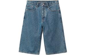 Шорты джинсовые до колена Alexander Wang, темно-синие