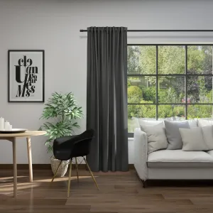 Нейтекс для вас! Штора «Линесса», (1 шт.), шарф на потайных петлях, ширина 137 см, на заказ Neutex For You!, серый