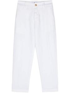 Зауженные твиловые брюки PT Torino, белый