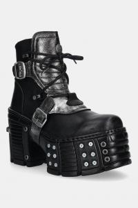 Кожаные ботинки ITALI NEGRO BOX PLANE New Rock, черный