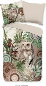 Пододеяльник HIP "Мандала и сова" - разноцветный - (200x200 см) - хлопковая фланель Muller Textil