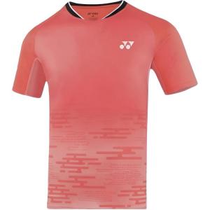 Футболка для бадминтона Unisex с V-образным вырезом Moderate YONEX, coral quartz