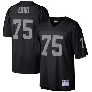 Мужская футболка Mitchell & Ness Howie Long Black Las Vegas Raiders Retired Player Legacy Replica Джерси