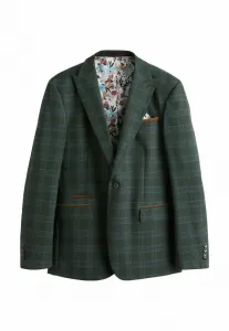Пиджак классического кроя с клетчатой текстурой Next, Green