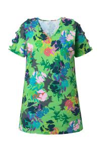 Ulla Popken Футболка в зеленом, смешанных цветов