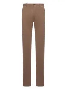 Прямые брюки Incotex, коричневый