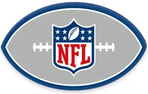 Декоративная подушка "НФЛ" 22х33 см, серый/синий