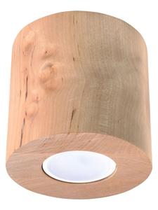 Потолочный светильник RODA из натурального дерева, круглая лампа, стиль лофт, 1 светодиод GU10, NICE LAMPS Nice Lamps