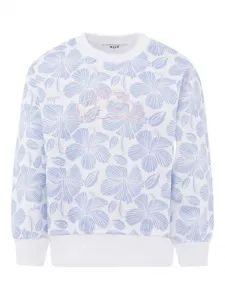 Толстовка с цветочным принтом MSGM Kids, синий