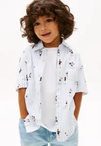 Рубашка-Оксфорд с коротким рукавом и принтом в полоску итака Tommy Hilfiger, Sweet Blue