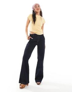 Расклешенные джинсы широкого кроя цвета индиго Miss Selfridge