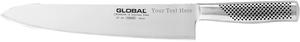 Global GF-34 27 см тяжелый поварской нож, серебряный
