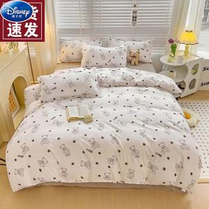 Disney Комплект постельного белья, 4 предмета, простыня, пододеяльник 150x200 см