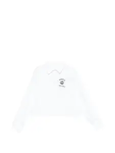 Рубашка на пуговицах с воротником Msgm Kids, белый