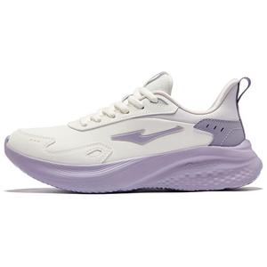 Erke Элегантные кроссовки с амортизацией Ride, нескользящие, водонепроницаемые, низкие, женские, микрокристаллические, белые, минеральные, фиолетовые