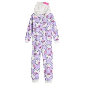 Детская пижама-комбинезон с капюшоном hello kitty для девочек 4-10 лет Licensed Character