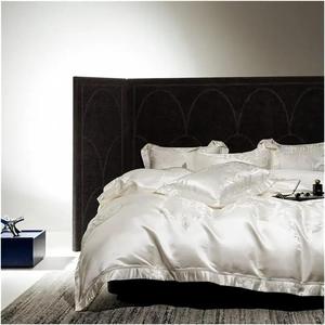 YUSIWOAL Комплект постельного белья сатиновый шелковистый жаккард из египетского хлопка