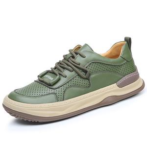 KACHILANG Низкие скейтерские кроссовки мужские зеленые, цвет Green