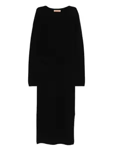 Платье с поясом Yves Salomon, черный