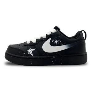 Nike Court Borough Star Wish нескользящие низкие детские скейтбординг кроссовки white