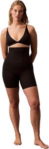 Женское корректирующее белье Calvin Klein, эластичное, с высокой талией, длиной до середины бедра, Black