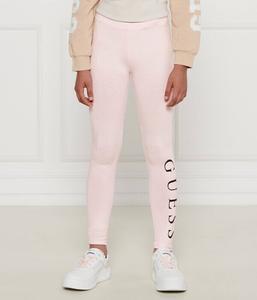 Легинсы для девочек Guess облегающего кроя с большим логотипом, розовый