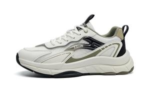 Повседневные кроссовки мужские низкие зеленые HLA, бело-зеленые