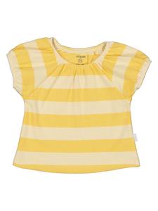 Noppies Футболка желто-белого цвета
