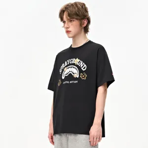 Футболка с круглым вырезом и коротким рукавом Unisex SPRAYGROUND, розовый красный