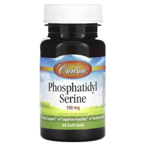Фосфатидилсерин, 100 мг, 30 мягких таблеток Carlson